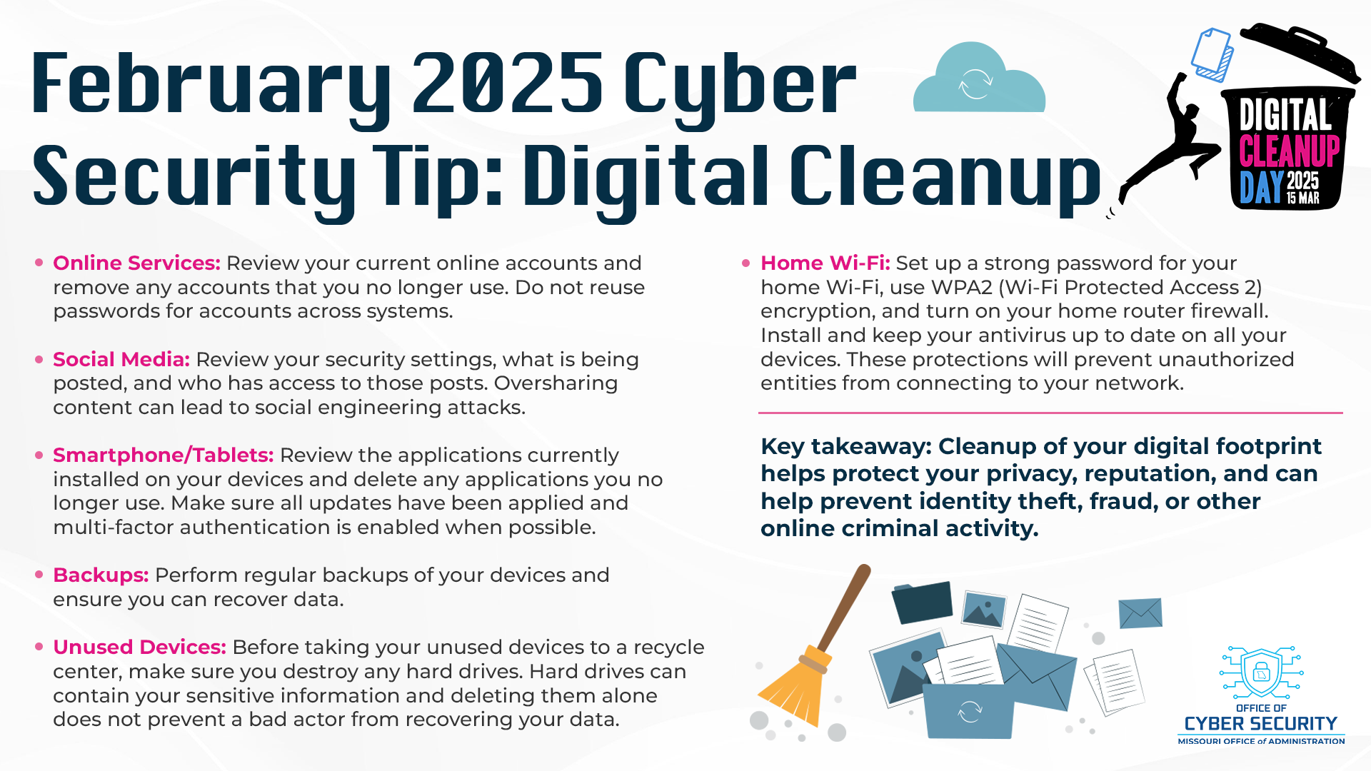 February 2025 Cyber Security Tip: Digital Cleanup