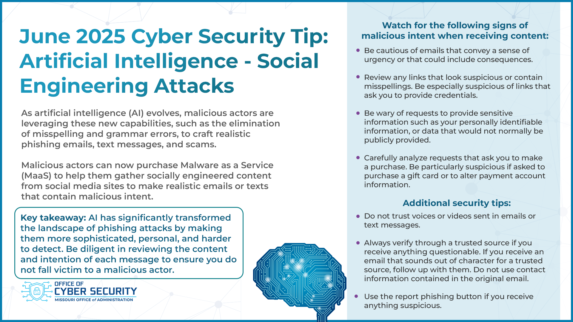 June AI Social Engineering Attacks
